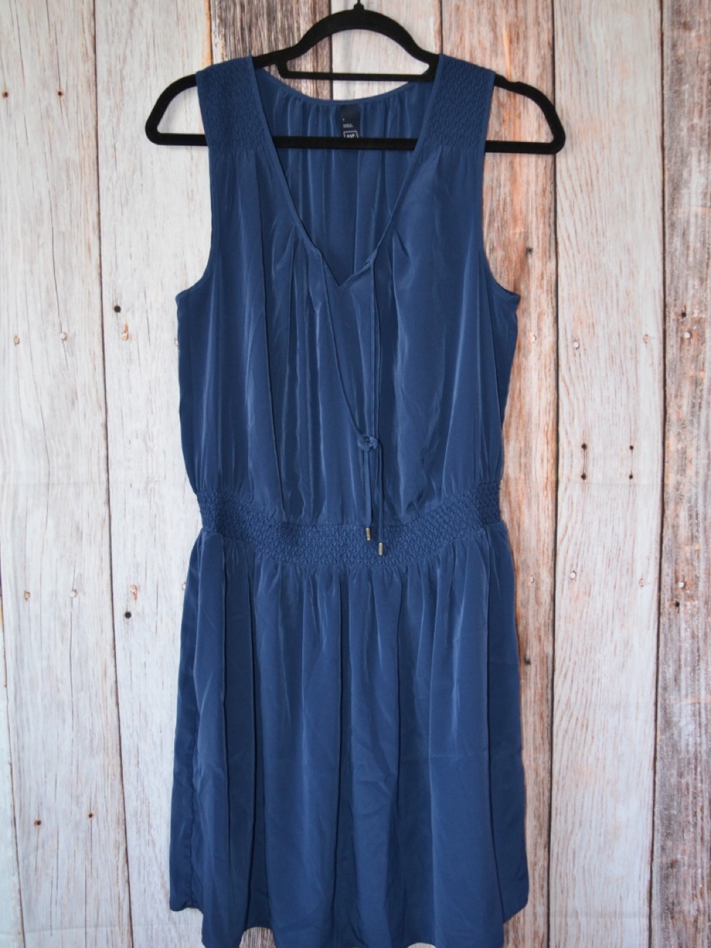 GAP Navy Blue Sleeveless Midi Dress